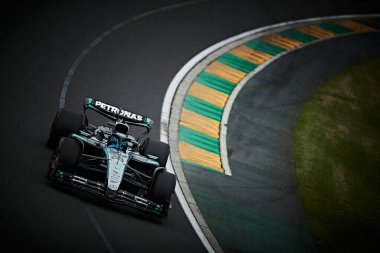 Melbourne, Avustralya. 14-16 Mart 2025, Albert Park Pisti. F1 Dünya Şampiyonası 2025. Avustralya Grand Prix 'si. # 63 George RUSSELL, GBR, Mercedes-AMG Petronas F1 Takımı.