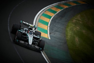 Melbourne, Avustralya. 14-16 Mart 2025, Albert Park Pisti. F1 Dünya Şampiyonası 2025. Avustralya Grand Prix 'si. # 12 Andrea Kimi ANTONELLI, ITA, Mercedes-AMG Petronas F1 Ekibi.