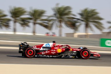 Sakhir, Bahreyn. 10-13 Nisan 2025. F1 Dünya Şampiyonası. Bahreyn Grand Prix. #16 Charles LECLERC, MCO, Scuderia Ferrari HP.