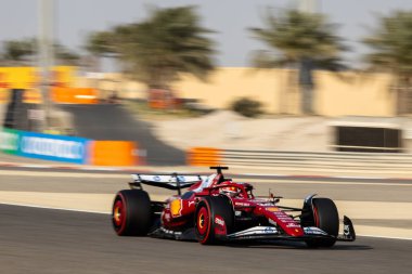 Sakhir, Bahreyn. 10-13 Nisan 2025. F1 Dünya Şampiyonası. Bahreyn Grand Prix. #16 Charles LECLERC, MCO, Scuderia Ferrari HP.