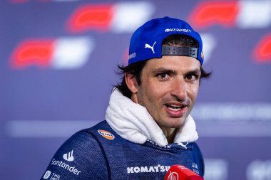 Sakhir, Bahreyn. 10-13 Nisan 2025. F1 Dünya Şampiyonası. Bahreyn Grand Prix. # 55 Carlos SAINZ JR, SPA, Atlassian Williams Yarışı.