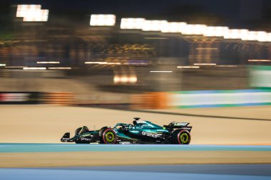 Sakhir, Bahreyn. 10-13 Nisan 2025. F1 Dünya Şampiyonası. Bahreyn Grand Prix. # 18 Lance STROLL, Can, Aston Martin Aramco F1 Takımı.
