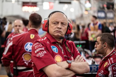 Sakhir, Bahreyn. 10-13 Nisan 2025. F1 Dünya Şampiyonası. Bahreyn Grand Prix. Frederic VASSEUR, takım müdürü Ferrari.