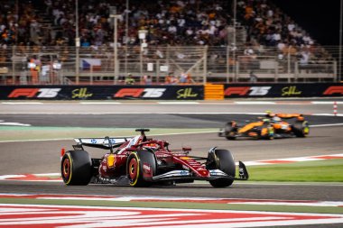 Sakhir, Bahreyn. 10-13 Nisan 2025. F1 Dünya Şampiyonası. Bahreyn Grand Prix. Yarış. #16 Charles LECLERC, MCO, Scuderia Ferrari HP.