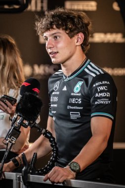 Jeddah, Suudi Arabistan. 17-20 Nisan 2025. Jeddah Corniche Pisti. Formula 1 STC Suudi Arabistan Grand Prix. Andrea Kimi ANTONELI, Mercedes.