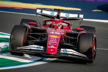 Jeddah, Suudi Arabistan. 17-20 Nisan 2025. Jeddah Corniche Pisti. Formula 1 STC Suudi Arabistan Grand Prix. Deneme 1. #16 Charles LECLERC, MCO, Scuderia Ferrari HP.