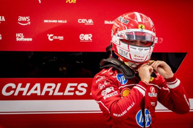 Jeddah, Suudi Arabistan. 17-20 Nisan 2025. Jeddah Corniche Pisti. Formula 1 STC Suudi Arabistan Grand Prix. İkinci alıştırma. #16 Charles LECLERC, MCO, Scuderia Ferrari HP.