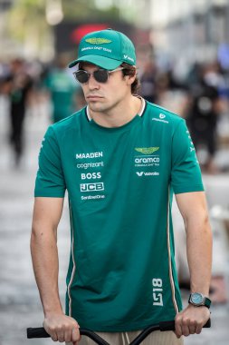 Jeddah, Suudi Arabistan. 17-20 Nisan 2025. Jeddah Corniche Pisti. Formula 1 STC Suudi Arabistan Grand Prix. Lance STROLL, Aston Martin.