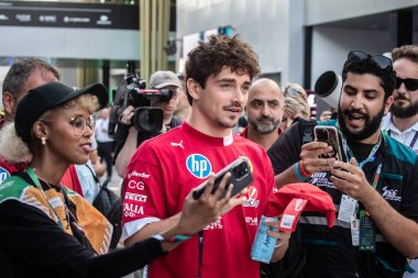 Jeddah, Suudi Arabistan. 17-20 Nisan 2025. Jeddah Corniche Pisti. Formula 1 STC Suudi Arabistan Grand Prix. Charles LEKLERC, Ferrari.