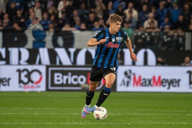 Bergamo, İtalya, 12 Mayıs 2025. Gewiss Stadyumu. İtalyan Serisi A Futbol Şampiyonası. Atalanta Roma 'ya karşı 2-1. Charles De Ketelaere, Atalanta.