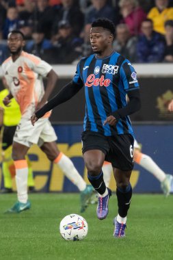 Bergamo, İtalya, 12 Mayıs 2025. Gewiss Stadyumu. İtalyan Serisi A Futbol Şampiyonası. Atalanta Roma 'ya karşı 2-1. İbrahim Süleyman, Roma.