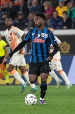 Bergamo, İtalya, 12 Mayıs 2025. Gewiss Stadyumu. İtalyan Serisi A Futbol Şampiyonası. Atalanta Roma 'ya karşı 2-1. İbrahim Süleyman, Roma.