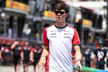 Monte Carlo, Monako Prensliği. 22-25 Mayıs 2025. Monako Grand Prix, F1 Dünya Şampiyonası. Oliver Bearman, Haas..