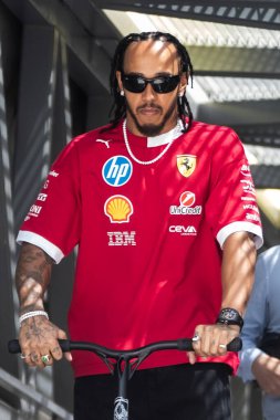 Monte Carlo, Monako Prensliği. 22-25 Mayıs 2025. Monako Grand Prix, F1 Dünya Şampiyonası. Lewis Hamilton, Ferrari.