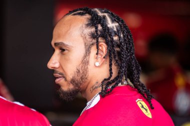 Monte Carlo, Monako Prensliği. 22-25 Mayıs 2025. Monako Grand Prix, F1 Dünya Şampiyonası. Lewis Hamilton, Ferrari.