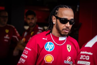 Monte Carlo, Monako Prensliği. 22-25 Mayıs 2025. Monako Grand Prix, F1 Dünya Şampiyonası. Lewis Hamilton, Ferrari.