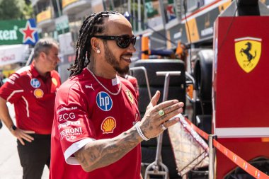 Monte Carlo, Monako Prensliği. 22-25 Mayıs 2025. Monako Grand Prix, F1 Dünya Şampiyonası. Lewis Hamilton, Ferrari.
