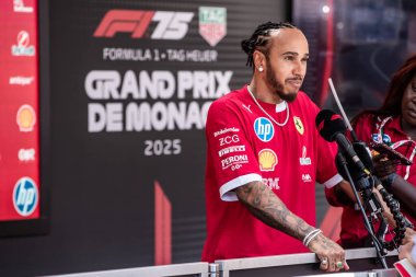 Monte Carlo, Monako Prensliği. 22-25 Mayıs 2025. Monako Grand Prix, F1 Dünya Şampiyonası. Lewis Hamilton, Ferrari.