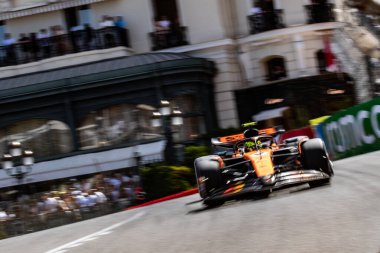 Monte Carlo, Monako Prensliği. 22-25 Mayıs 2025. Monako Grand Prix, F1 Dünya Şampiyonası. Lando Norris, Mclaren, yarışı kazandı..