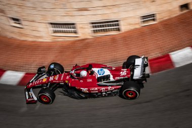Monte Carlo, Monako Prensliği. 22-25 Mayıs 2025. Monako Grand Prix, F1 Dünya Şampiyonası. Charles Leclerc, Ferrari, ikinci..