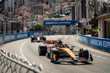 Monte Carlo, Monako Prensliği. 22-25 Mayıs 2025. Monako Grand Prix, F1 Dünya Şampiyonası. Lando Norris, Mclaren, yarışı kazandı..