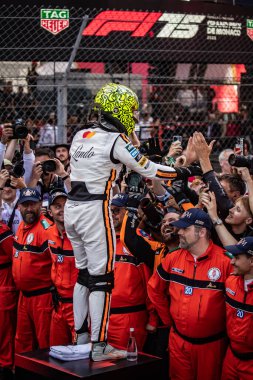 Monte Carlo, Monako Prensliği. 22-25 Mayıs 2025. Monako Grand Prix, F1 Dünya Şampiyonası. Lando Norris, Mclaren, yarışı kazandı..