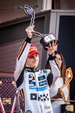 Monte Carlo, Monako Prensliği. 22-25 Mayıs 2025. Monako Grand Prix, F1 Dünya Şampiyonası. Oscar Piastri, Mclaren, üçüncü sırada..