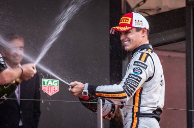 Monte Carlo, Monako Prensliği. 22-25 Mayıs 2025. Monako Grand Prix, F1 Dünya Şampiyonası. Lando Norris, Mclaren, yarışı kazandı..
