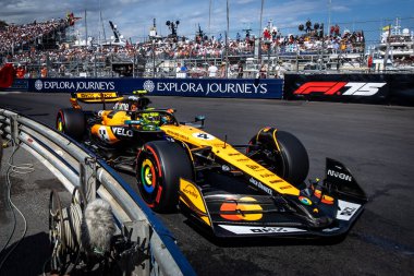 Monte Carlo, Monako Prensliği. 22-25 Mayıs 2025. Monako Grand Prix, F1 Dünya Şampiyonası. Lando Norris, Mclaren, Polonyalı.