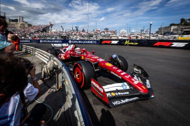 Monte Carlo, Monako Prensliği. 22-25 Mayıs 2025. Monako Grand Prix, F1 Dünya Şampiyonası. Charles Leclerc, Ferrari.
