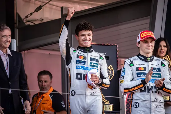 Monte Carlo, Monako Prensliği. 22-25 Mayıs 2025. Monako Grand Prix, F1 Dünya Şampiyonası. Lando Norris, Mclaren, yarışı kazandı..