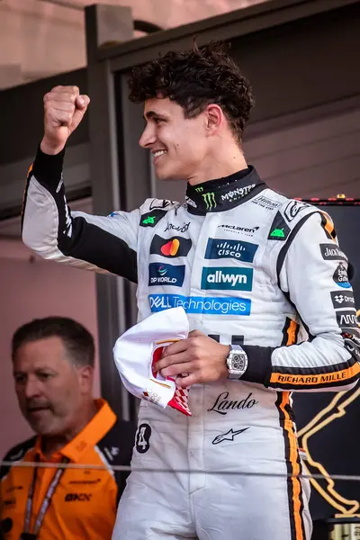 Monte Carlo, Monako Prensliği. 22-25 Mayıs 2025. Monako Grand Prix, F1 Dünya Şampiyonası. Lando Norris, Mclaren, yarışı kazandı..