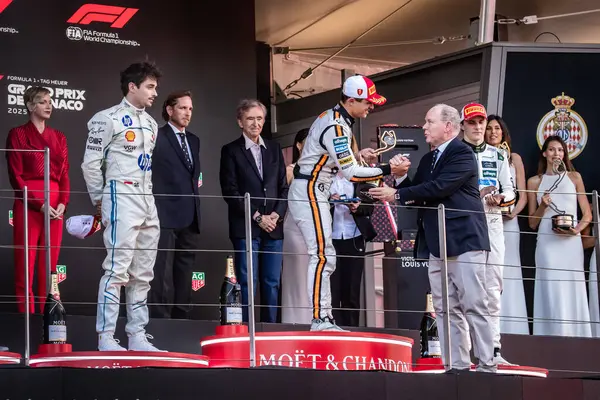 Monte Carlo, Monako Prensliği. 22-25 Mayıs 2025. Monako Grand Prix, F1 Dünya Şampiyonası. Lando Norris, Mclaren, yarışı kazandı..