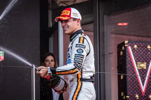 Monte Carlo, Monako Prensliği. 22-25 Mayıs 2025. Monako Grand Prix, F1 Dünya Şampiyonası. Lando Norris, Mclaren, yarışı kazandı..