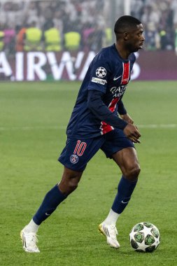 Münih, Almanya. 31 Mayıs 2025. UEFA Şampiyonlar Ligi. Son sözüm Paris Saint-Germain V. Inter Milan 5-0. Ousmane Dembele, PSG.