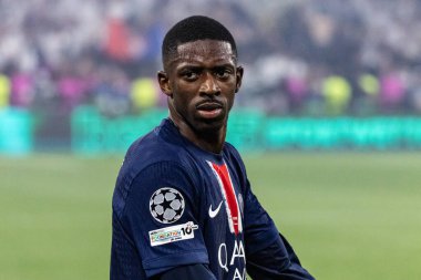 Münih, Almanya. 31 Mayıs 2025. UEFA Şampiyonlar Ligi. Son sözüm Paris Saint-Germain V. Inter Milan 5-0. Ousmane Dembele, PSG.
