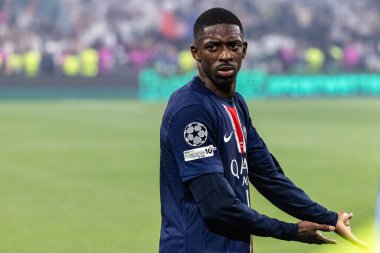 Münih, Almanya. 31 Mayıs 2025. UEFA Şampiyonlar Ligi. Son sözüm Paris Saint-Germain V. Inter Milan 5-0. Ousmane Dembele, PSG.