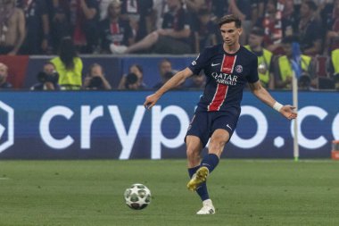 Münih, Almanya. 31 Mayıs 2025. UEFA Şampiyonlar Ligi. Son sözüm Paris Saint-Germain V. Inter Milan 5-0. Fabian Ruiz, PSG.