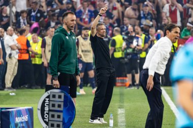 Münih, Almanya. 31 Mayıs 2025. UEFA Şampiyonlar Ligi. Son sözüm Paris Saint-Germain V. Inter Milan 5-0. Luis Enrique, antrenör PSG.