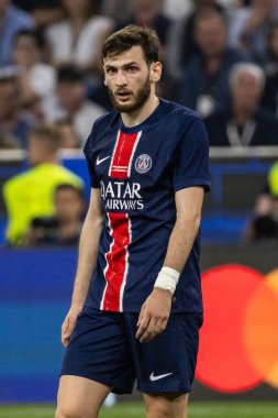 Münih, Almanya. 31 Mayıs 2025. UEFA Şampiyonlar Ligi. Son sözüm Paris Saint-Germain V. Inter Milan 5-0. Khvicha Kvaratskhelia, PSG.