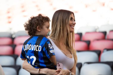 Münih, Almanya. 31 Mayıs 2025. UEFA Şampiyonlar Ligi. Son sözüm Paris Saint-Germain V. Inter Milan 5-0. Inter Destekçileri.