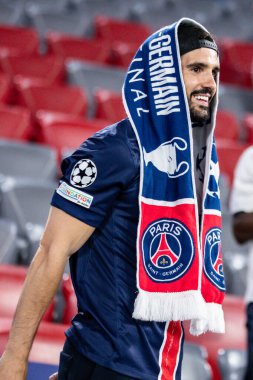 Münih, Almanya. 31 Mayıs 2025. UEFA Şampiyonlar Ligi. Son sözüm Paris Saint-Germain V. Inter Milan 5-0. Maçtan sonra destekleyici PSG.