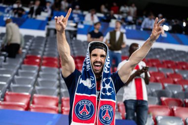 Münih, Almanya. 31 Mayıs 2025. UEFA Şampiyonlar Ligi. Son sözüm Paris Saint-Germain V. Inter Milan 5-0. Maçtan sonra destekleyici PSG.