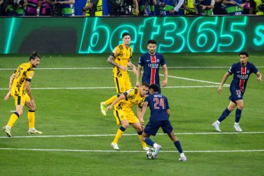 Münih, Almanya. 31 Mayıs 2025. UEFA Şampiyonlar Ligi. Son sözüm Paris Saint-Germain V. Inter Milan 5-0. Senny Mayulu, PSG.