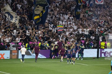Münih, Almanya. 31 Mayıs 2025. UEFA Şampiyonlar Ligi. Son sözüm Paris Saint-Germain V. Inter Milan 5-0. Senny Mayulu, PSG, golü kutluyor.