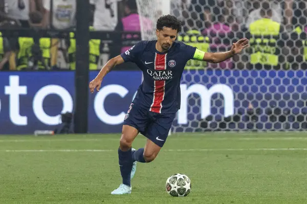 Münih, Almanya. 31 Mayıs 2025. UEFA Şampiyonlar Ligi. Son sözüm Paris Saint-Germain V. Inter Milan 5-0. Marquinhos, PSG.