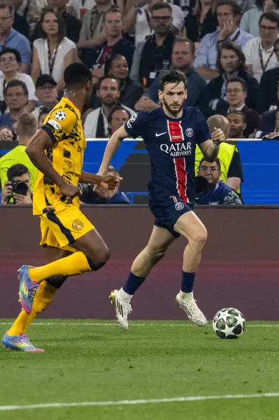 Münih, Almanya. 31 Mayıs 2025. UEFA Şampiyonlar Ligi. Son sözüm Paris Saint-Germain V. Inter Milan 5-0. Khvicha Kvaratskhelia, PSG.