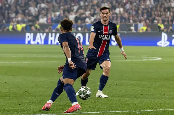 Münih, Almanya. 31 Mayıs 2025. UEFA Şampiyonlar Ligi. Son sözüm Paris Saint-Germain V. Inter Milan 5-0. Fabian Ruiz, PSG.
