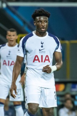 Udine, İtalya. 13 Ağustos 2025. UEFA Süper Kupası 2025. Paris Saint-Germain Tottenham Hotspur 'a karşı 4-3. Muhammed Kudus, Tottenham.