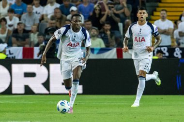 Udine, İtalya. 13 Ağustos 2025. UEFA Süper Kupası 2025. Paris Saint-Germain Tottenham Hotspur 'a karşı 4-3. Thomas Frank, koç Tottenham..